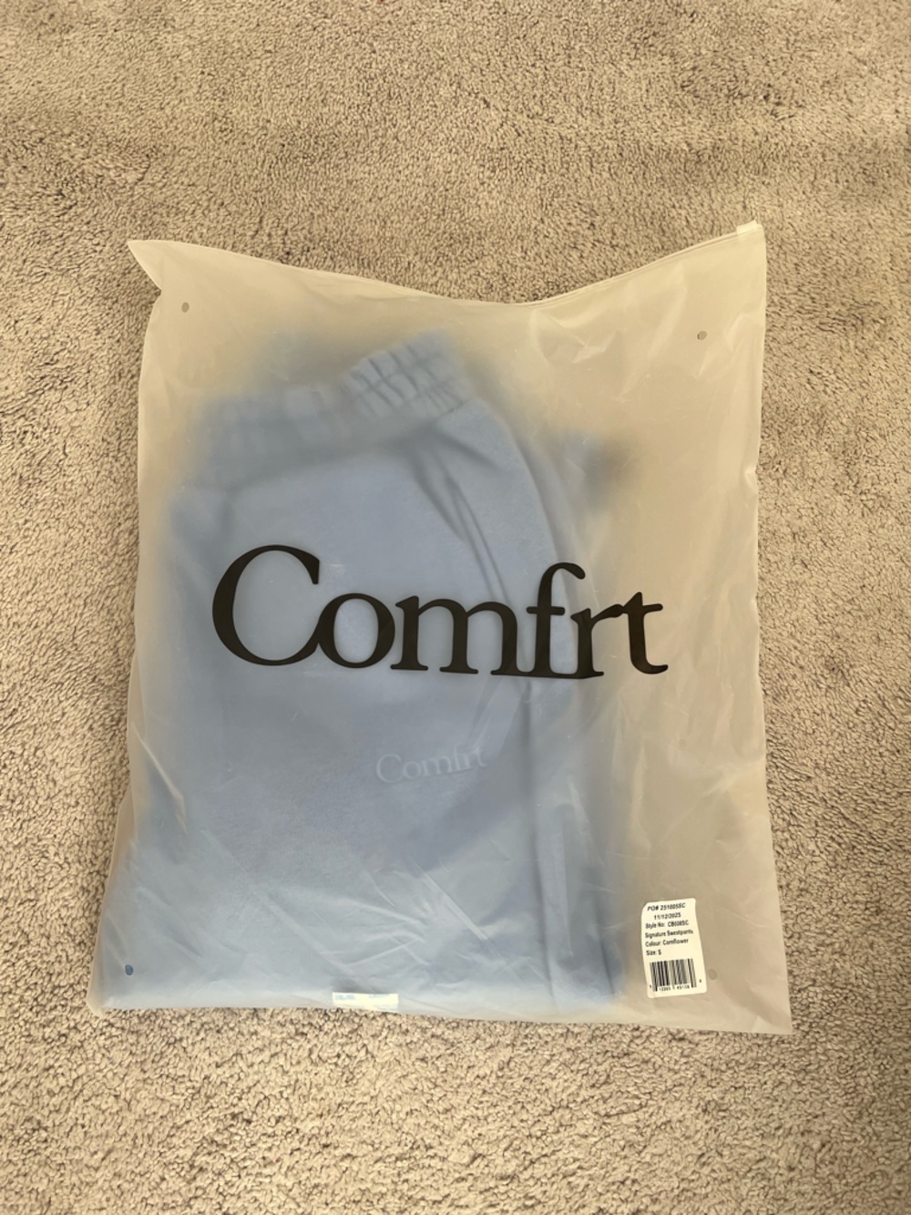 Womens cornflower comfrt Jogger Sweatpants - Picture 2 of 4
